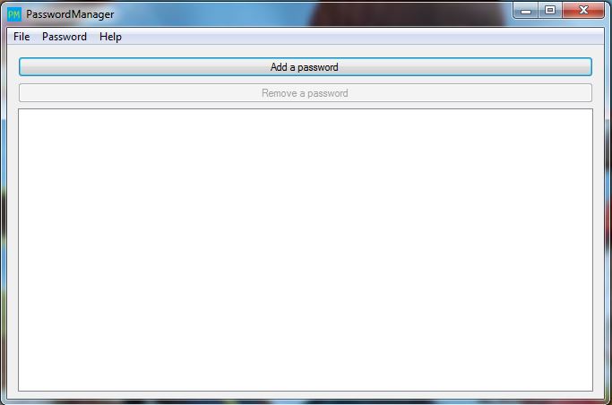 Password manager concept